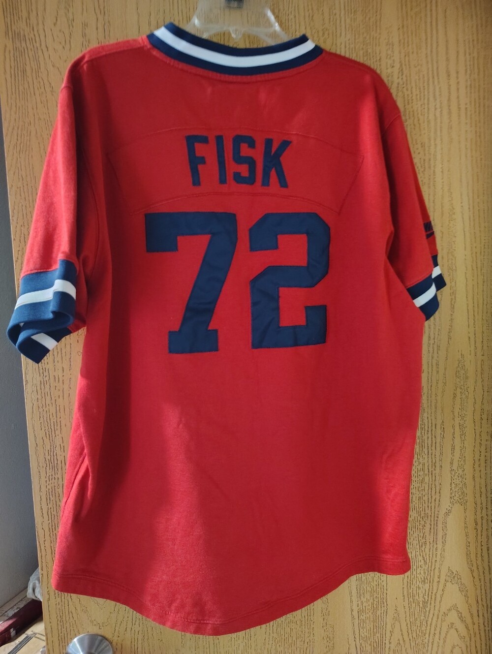 Nike Red Cooperstown Collection Carlton Fisk #72 Jersey